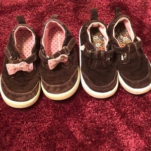 Lot of 2 Toddler Corduroy Mary Jane Shoes size 6